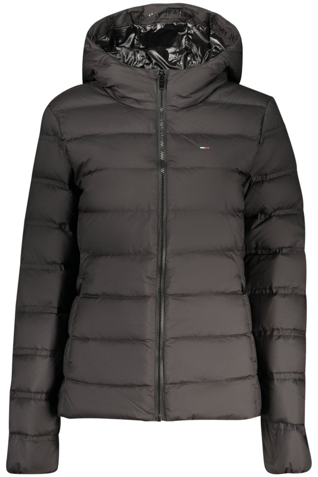 SEO. Tommy Hilfiger Damenjacke schwarz – Recycelte Kapuzenjacke für Herbst/Winter - Schwarz Linkreich