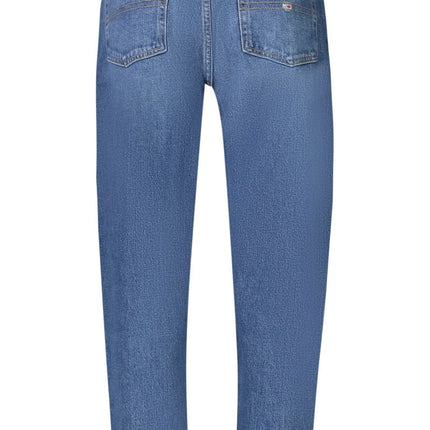SEO. Tommy Hilfiger Denim Jeans Damen – Mom Jeans in Blau mit Washed - Effekt - Blau Linkreich