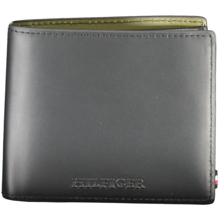 SEO. Tommy Hilfiger Geldbörse Herren Schwarz – Elegante Herrenbörse aus Leder - Schwarz Linkreich