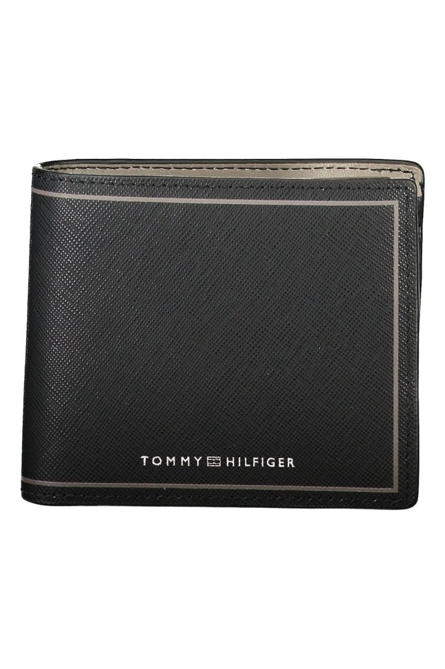 SEO. Tommy Hilfiger Geldbörse Herren Schwarz – Elegante Pelle - Brieftasche mit Logo - Schwarz Linkreich
