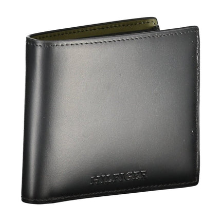 SEO. Tommy Hilfiger Geldbörse Herren Schwarz – Elegante Pelle-Brieftasche mit Logo - Schwarz Linkreich