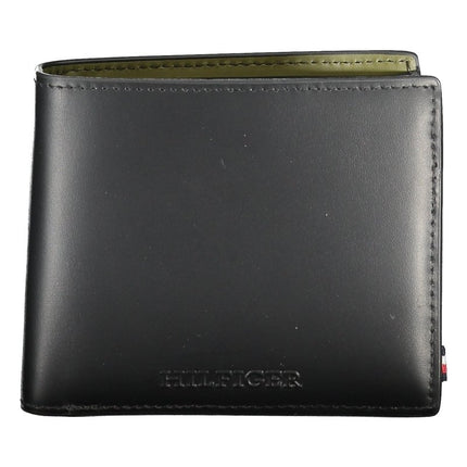 SEO. Tommy Hilfiger Geldbörse Herren Schwarz – Elegante Pelle-Brieftasche mit Logo - Schwarz Linkreich