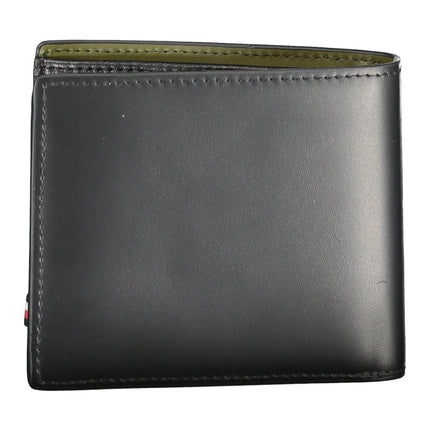 SEO. Tommy Hilfiger Geldbörse Herren Schwarz – Elegante Pelle-Brieftasche mit Logo - Schwarz Linkreich