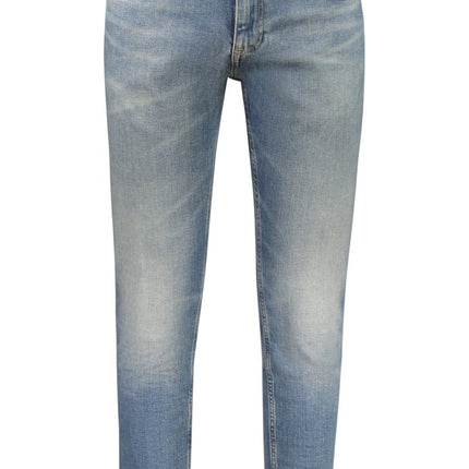 SEO. Tommy Hilfiger Herren Jeans Blau – Slim Tapered Denim Hose mit Washed Effect - Blau Linkreich