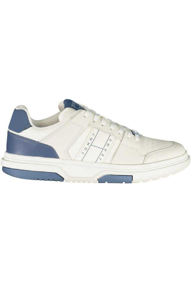 SEO. Tommy Hilfiger Herren Sneaker Weiss – Sportschuhe für Frühjahr/Sommer mit Logo - Detail - Weiß Linkreich