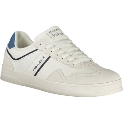 SEO. Tommy Hilfiger Herren Sportschuhe Weiss – Sneaker mit herausnehmbarem Fußbett für den Sommer - Weiß (BIBDS) Linkreich