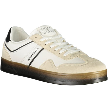 SEO. Tommy Hilfiger Herren Sportschuhe Weiss – Sneaker mit herausnehmbarem Fußbett für den Sommer - Weiß (BIBDS) Linkreich