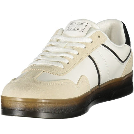 SEO. Tommy Hilfiger Herren Sportschuhe Weiss – Sneaker mit herausnehmbarem Fußbett für den Sommer - Weiß (BIBDS) Linkreich
