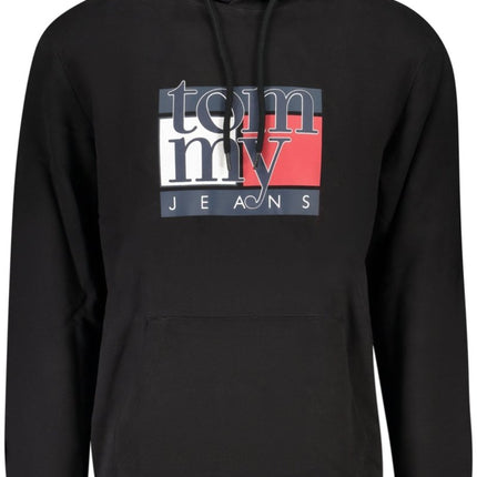 SEO. Tommy Hilfiger Herren - Sweatshirt mit Zip - Up – Kapuzenpullover aus Baumwolle - Schwarz Linkreich