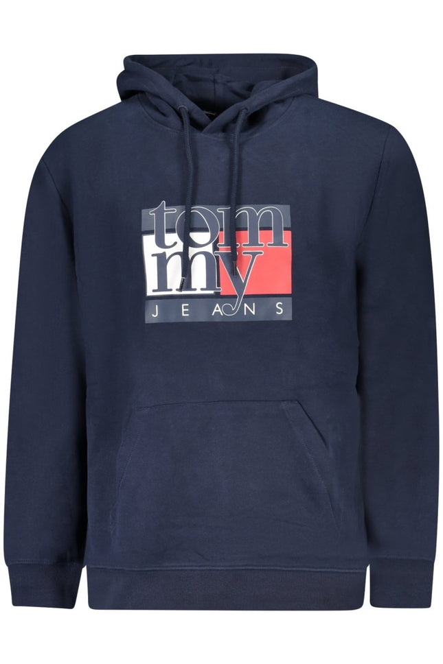 SEO. Tommy Hilfiger Herren - Sweatshirt mit Zip - Up – Kapuzenpullover aus Baumwolle - Blau Linkreich