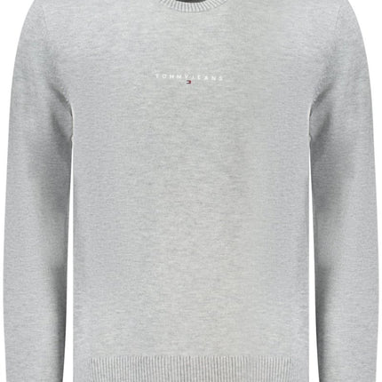 SEO. Tommy Hilfiger Pullover Herren Grau – Langarm mit Logo-Stickerei für Frühjahr/Sommer - Grau Linkreich