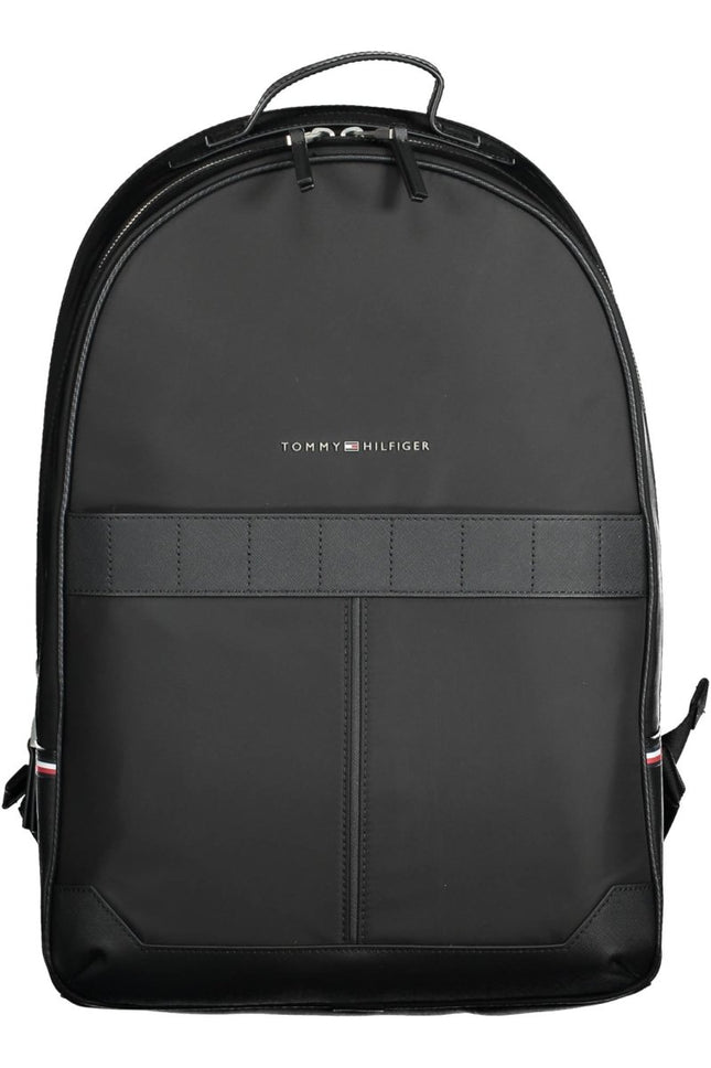 SEO. Tommy Hilfiger Rucksack Herren – Schwarzer Alltagsrucksack mit recyceltem Polyester - Schwarz Linkreich