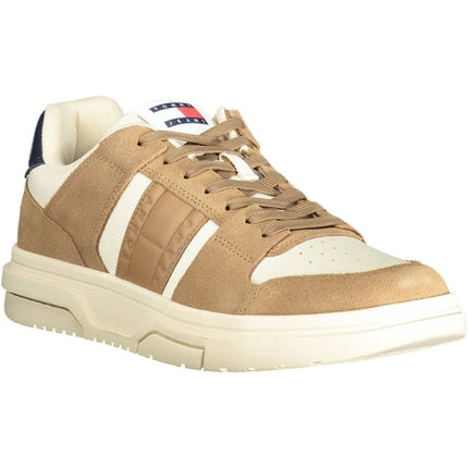 SEO. Tommy Hilfiger Sneaker Herren – Blaue Sportschuhe für Herbst/Winter mit Logo - Details - Beige Linkreich