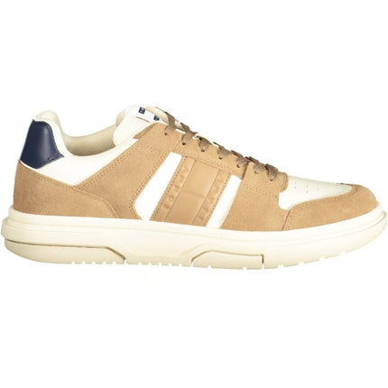 SEO. Tommy Hilfiger Sneaker Herren – Blaue Sportschuhe für Herbst/Winter mit Logo - Details - Beige Linkreich