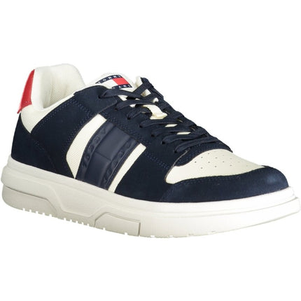 SEO. Tommy Hilfiger Sneaker Herren – Blaue Sportschuhe für Herbst/Winter mit Logo - Details - Beige Linkreich