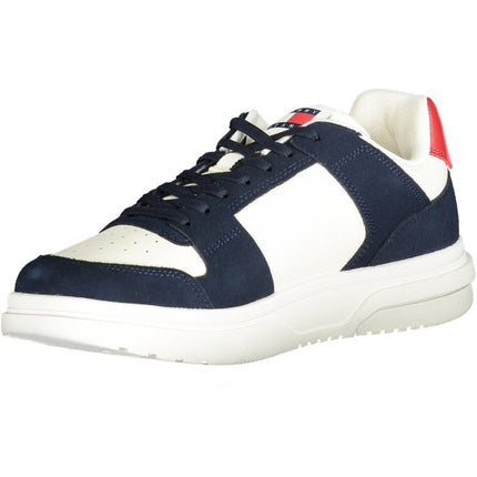 SEO. Tommy Hilfiger Sneaker Herren – Blaue Sportschuhe für Herbst/Winter mit Logo - Details - Beige Linkreich