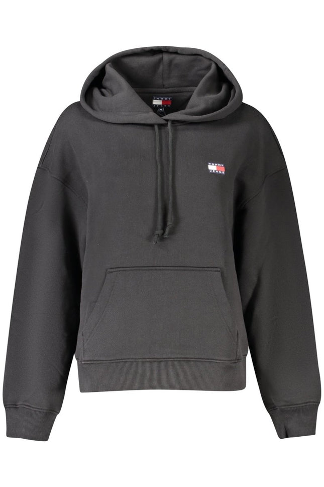 SEO. Tommy Hilfiger Sweatshirt Damen Schwarz – Kapuzenpullover aus Baumwolle - Schwarz Linkreich