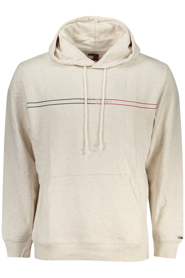 SEO. Tommy Hilfiger Sweatshirt Herren Beige – Kapuzenpullover aus gebürsteter Baumwolle - Beige Linkreich