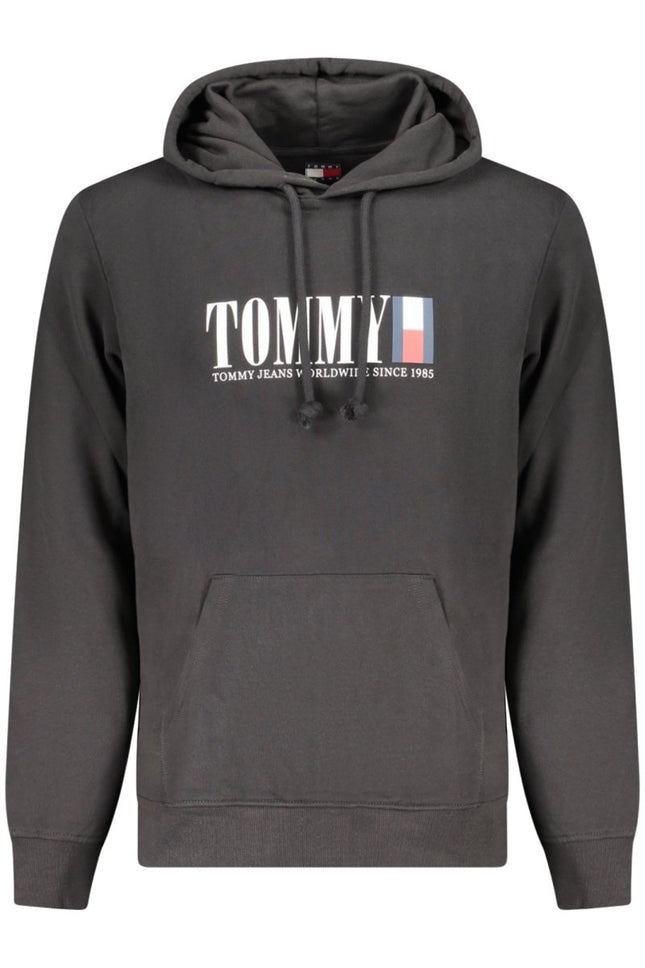 SEO. Tommy Hilfiger Sweatshirt Herren – Kapuzenpullover mit Zip-Up-Details aus Baumwolle - Schwarz Linkreich