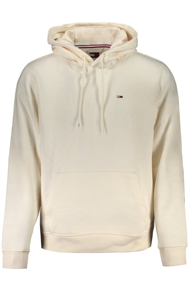 SEO. Tommy Hilfiger Sweatshirt Herren mit Reißverschluss – Weißes Kapuzenpullover für Herbst/Winter - Weiß Linkreich