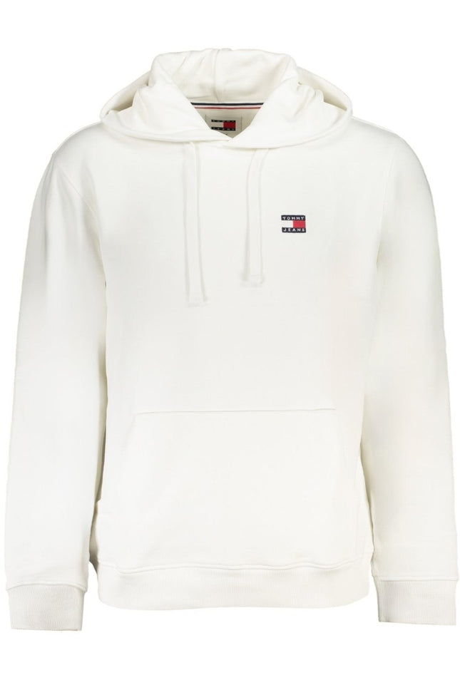 SEO. Tommy Hilfiger Sweatshirt Herren mit Reißverschluss – Weißes Kapuzenpullover für Herbst/Winter - Weiß Linkreich