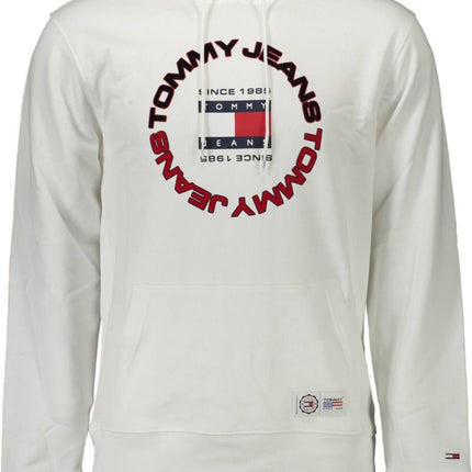 SEO. Tommy Hilfiger Sweatshirt Herren Weiss – Kapuzenpullover aus Baumwolle für Herbst/Winter - Weiß Linkreich