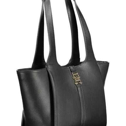 Tommy Hilfiger Schwarze Damentasche – Elegante Handtasche für Damen mit Logo-Details