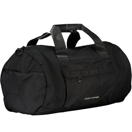 Tommy Hilfiger Herrentasche schwarz – Recycelter Polyester, verstellbarer Gurt