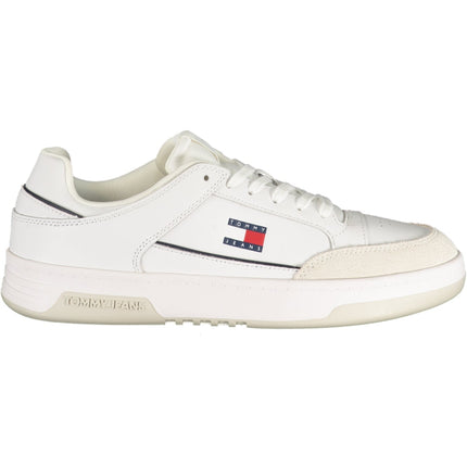 Tommy Hilfiger Sneaker Herren – Weiße Sportschuhe mit blauen Details für Frühjahr/Sommer