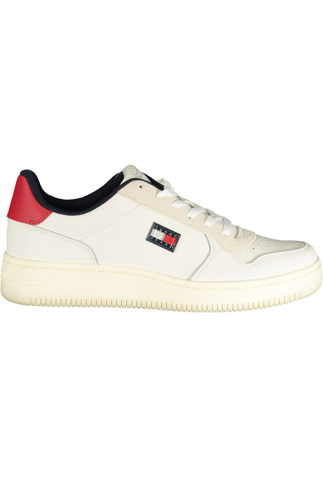 Tommy Hilfiger Sneaker Herren – Weiße Sportschuhe mit roten Details | soulluna.de