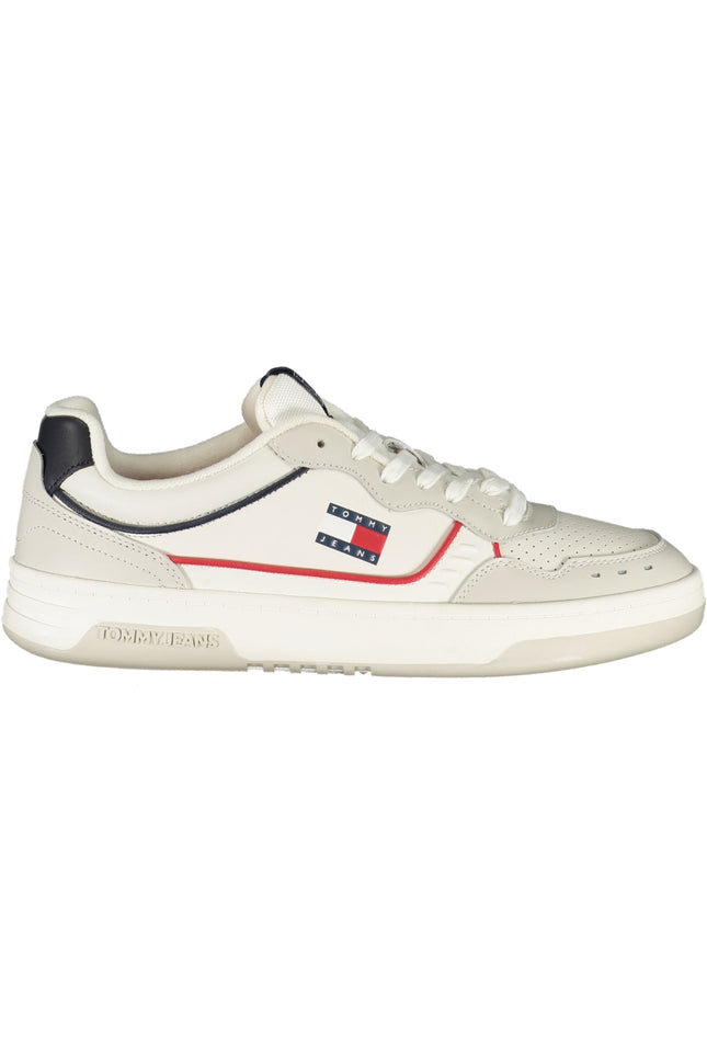 Tommy Hilfiger Herren Sneaker – Weiße Sportschuhe mit Kontrastdetails für Herbst/Winter