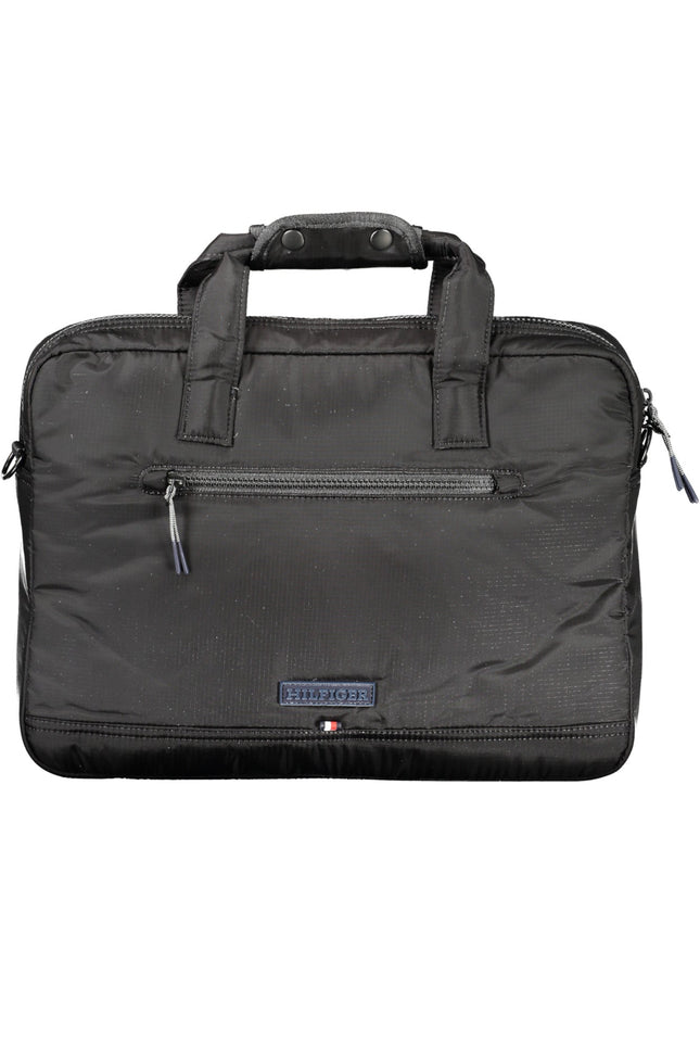 Tommy Hilfiger Aktentasche Herren – Schwarze Business-Tasche aus recyceltem Nylon