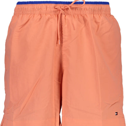 Tommy Hilfiger Badeanzug Herren Rosa – Recyceltes Nylon mit Logo-Details