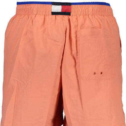 Tommy Hilfiger Badeanzug Herren Rosa – Recyceltes Nylon mit Logo-Details