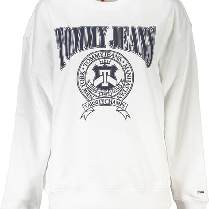 Tommy Hilfiger Sweatshirt Damen – Weißes Fleece mit Logo-Aufdruck