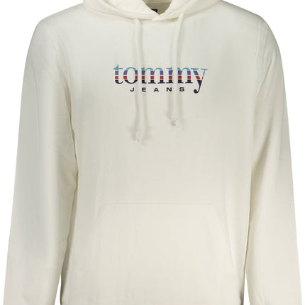 Tommy Hilfiger Sweatshirt Herren mit Reißverschluss – Weißes Kapuzen-Sweatshirt