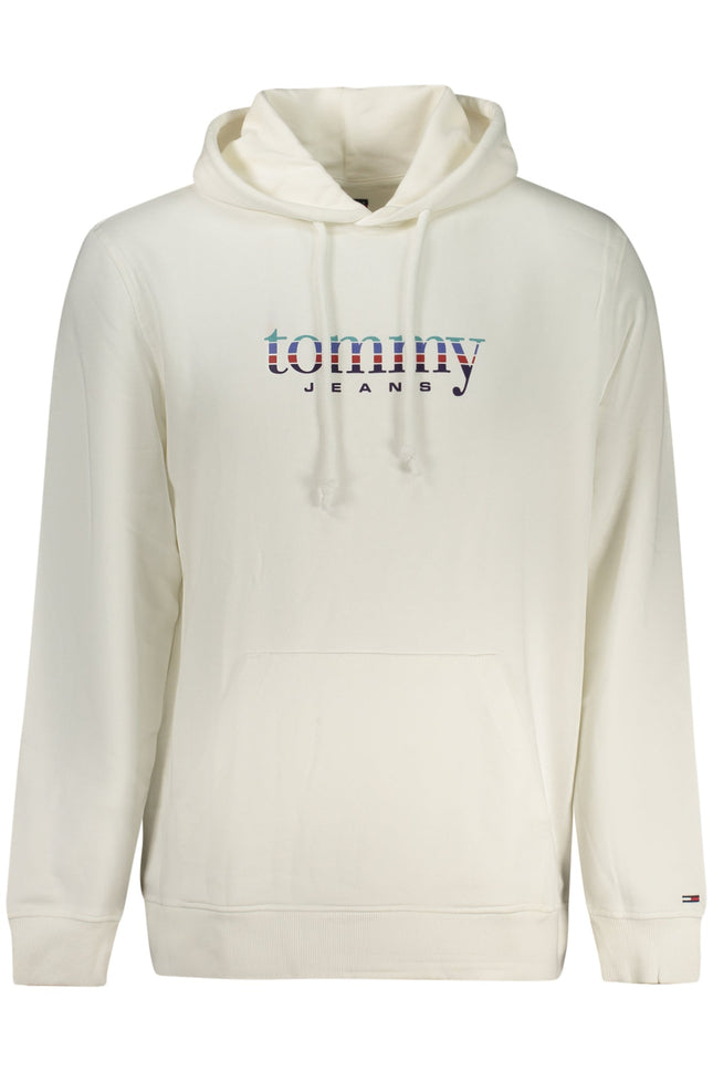 Tommy Hilfiger Sweatshirt Herren mit Reißverschluss – Weißes Kapuzen-Sweatshirt