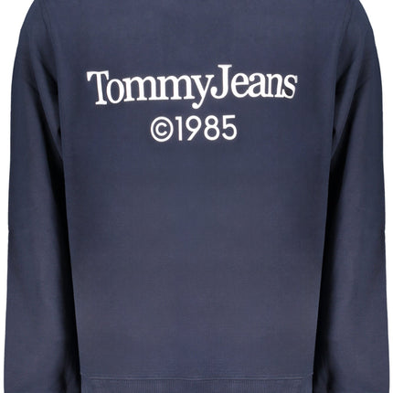Tommy Hilfiger Sweatshirt Herren Blau Mit Reißverschluss – Gebürstete Baumwolle