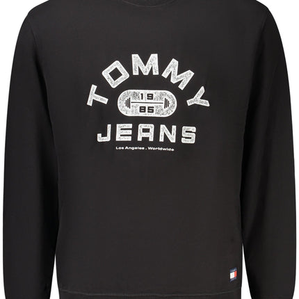 TOMMY HILFIGER Sweatshirt Herren mit Reißverschluss – Schwarz aus Baumwolle
