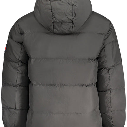 Tommy Hilfiger Herrenjacke Schwarz – Recycelte Winterjacke mit Kapuze