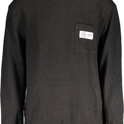 Tommy Hilfiger Pullover Herren – Schwarzer Langarmpullover mit Logo für Herbst/Winter
