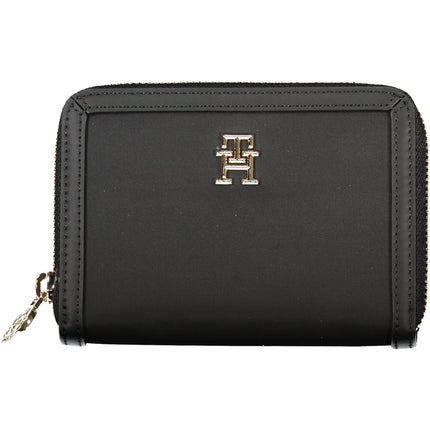 Tommy Hilfiger Geldbörse Damen Schwarz – Elegante Geldbörse mit 5 Fächern