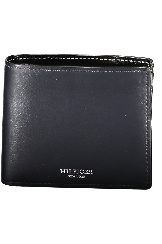 Tommy Hilfiger Geldbörse Herren – Blaue Brieftasche aus Leder mit Logo