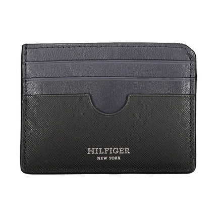 Tommy Hilfiger Geldbörse Herren Schwarz – Klassischer Kartenhalter aus Pelle