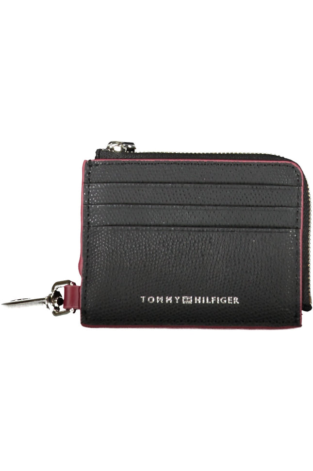 Tommy Hilfiger Geldbörse Herren Schwarz – Pelle Brieftasche mit Karabinerhaken