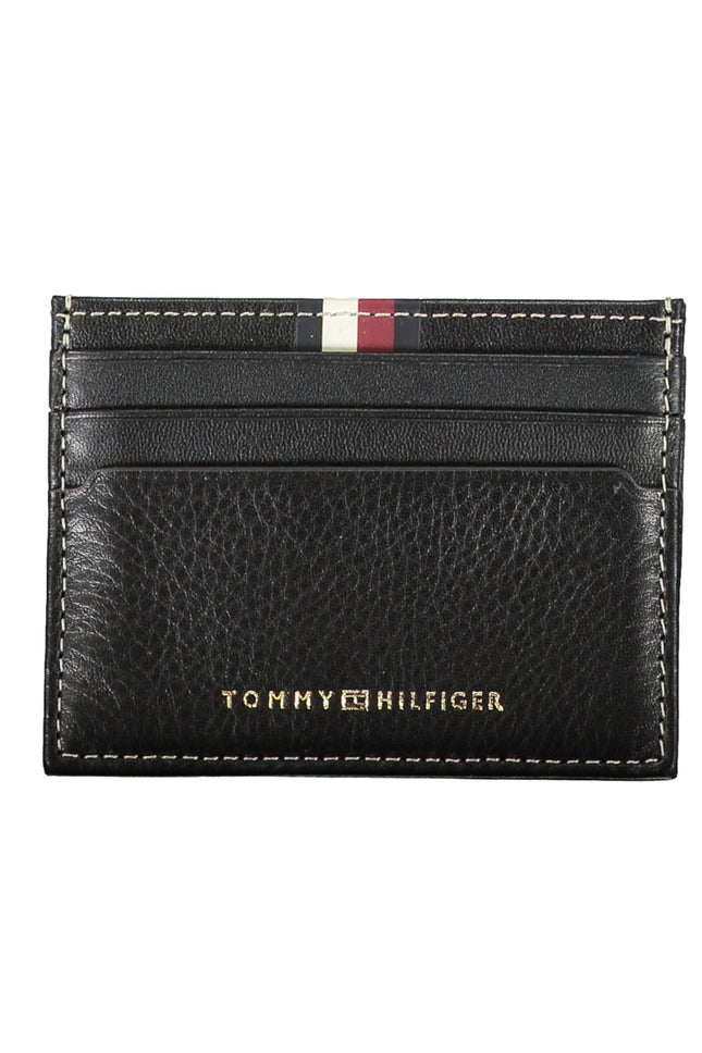 Tommy Hilfiger Geldbörse Herren Schwarz – Klassische Herren-Brieftasche aus Leder