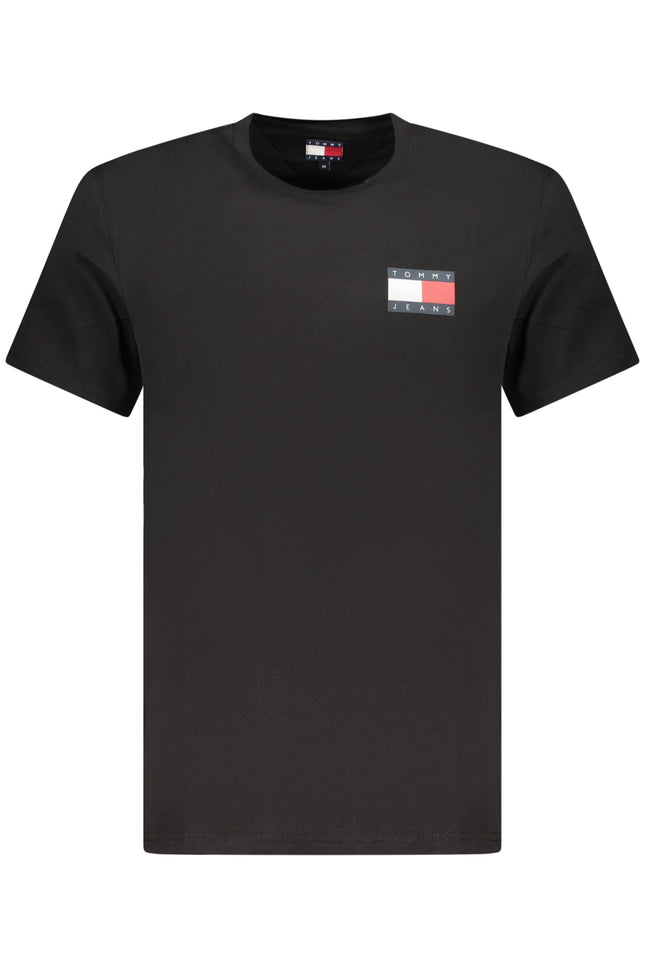TOMMY HILFIGER HERREN KURZARM T-SHIRT SCHWARZ