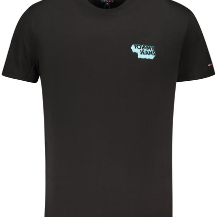 TOMMY HILFIGER HERREN KURZARM T-SHIRT SCHWARZ
