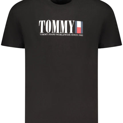 TOMMY HILFIGER HERREN KURZARM T-SHIRT SCHWARZ