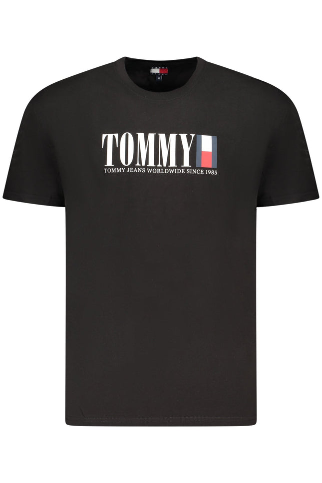 TOMMY HILFIGER HERREN KURZARM T-SHIRT SCHWARZ